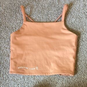 Peach Tank Top with Inspirational Message